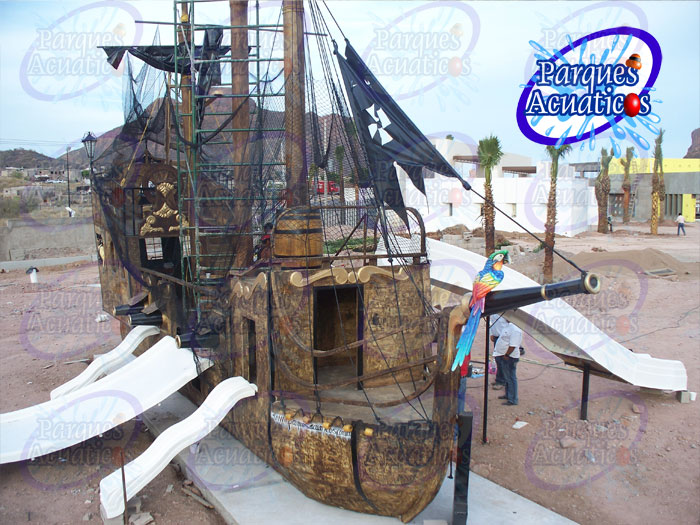 Resbaladillas para barco pirata 