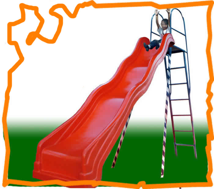 resbaladilla de 3 mts de bajada con escalera sencilla