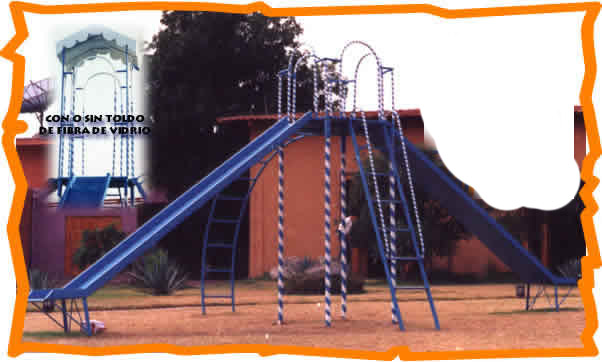 conjunto de resbaladeros o resbaladillas